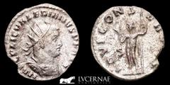 Roman Empire Roman Empire - Valerian I (253-260 A.D.) Silvered antoninianus (2.88 g. 20 mm.). Minted in Rome, first issue, between 253-254 A.D. IMP C P LIC VALERIANVS PF AVG, radiate, draped, and cuir