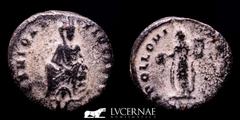 Roman Empire Roman Empire. - Maximinus II Daia (308-313 A.D.). Civic 'Pagan' coinage or Civic Christian Persecution Issue - Quarter Follis (1.57 g, 15 mm). Antioch mint, AD 310-313. GENIO ANTIOCHENI, 