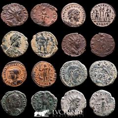Roman Empire Roman Empire - Lot comprising eight (8) coins: Tetrius I-II, Constantine II, Theodosius, Licinius II, Gallienus, Valentinianus I & Constantius Gallus Very good lot, complete specimens, se