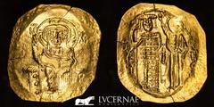 Byzantine Empire Byzantine Empire - John III Ducas-Vatatzes Emperor of Nicaea. AD 1222-1254. Gold AV Hyperpyron (2.74 g., 26 mm.). Magnesia mint. Christ enthroned facing, raising hand in benediction a