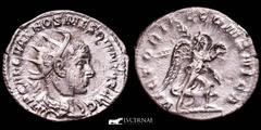 Roman Empire Roman Empire - Hostilian - Silver antoninianus (2,77 g., 21 mm.), Rome mint, june/july 251 A.D. IMP CAE C VAL HOS MES QVINTVS AVG, radiate, draped and cuirassed bust of Hostilian to right