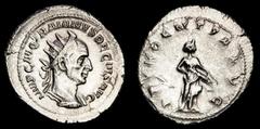 Roman Imperial Coins Roman Empire Trajan Decius. A.D. 249-251. AR antoninianus Rome. IMP C M Q TRAIANVS DECIVS AVG, radiate and cuirassed bust of Trajan Decius right ABVNDANTIA AVG, Abundantia standin