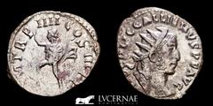 Roman Empire Roman Empire - Gallienus in the sole reign (253-260 A.D.) Silver antoninianus (3,62 g. 21 mm.). Minted in Rome, 256 A.D. IMP C P LIC GALLIENVS P F AVG, radiate and cuirassed bust of Galli