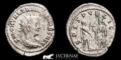Roman Empire Roman Empire - Saloninus caesar( 258 A.D), silver antoninianus (3,44 g. 22 mm.) From the oriental mint of Samosata, spring 258 A.D. SALON VALERIANVS NOB CAES, radiate and draped bust righ