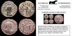 Group Lots Roman Empire. Gallienus - Aurelian, couple of bronze antoninianus. VIRTVS AVGVSTI RESTITVT. ORBIS Good very fine condition, nice silvering in the Aurelian and green original patina in the G