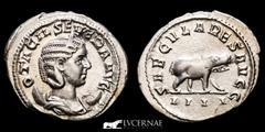 Roman Empire Roman Empire - Otacilia Severa, Augusta, (244-249 A.D.) Silver antoninianus (3.93 g., 25 mm.)- Rome, 248 AD. OTACIL SEVERA AVG Diademed and draped bust of Otacilia Severa set on crescent 