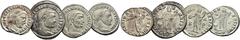 RÖMISCHE KAISERZEIT Maximinus Daia (310-313) Lot mit vier Folles. von Maximinus Daia. 1.: Follis, Nicomedia. 2.: Follis, Antiochia. 3.: Follis, Alexandria. 4.: Follis, Heraclea Thraciae. (4) Silbersud