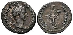 RÖMER, KAISERZEIT Nerva (96-98), Denar 97, Rom. Av.: IMP NERVA CAES AVG - P M TR P COS III P P, belorbeerter Kopf nach rechts. Rv.: AEQVITAS - AVGVST, Aequitas steht mit Waage und Cornucopiae. RIC II: