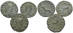 RÖMER, KAISERZEIT, LOTS Lot mit Antoninianen. Verschiedene Antoniniane des Gallienus. (3) Schön-sehr schön