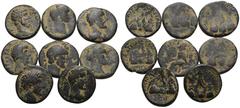 RÖMER, PROVINZIALPRÄGUNGEN, LOTS Lot mit Bronzen. Cappadocia, Caesarea: Bronzen des Antoninus Pius (5) und Bronzen des Marcus Aurelius (3). (8) Herrliche Sandpatina. Schön-fast sehr schön