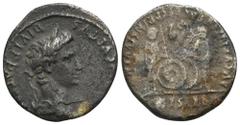 RÖMER, KAISERZEIT. Augustus 27 v. Chr.-14 n. Chr., Denar 2 v. Chr.-4 n. Chr., Lugdunum. Av.: CAESAR AVGVSTVS - DIVI F PATER PATRIAE, belorbeerter Kopf nach rechts. Rv.: AVGVSTI F COS DESIG PRINC IVVEN