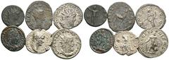 RÖMER, KAISERZEIT, LOTS Lot mit Silber- und Bronzemünzen. Siehe Foto. (6) Sehr schön