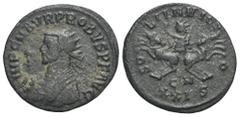 RÖMER, KAISERZEIT. Probus 276-282, Antoninian 280, Cyzikus. Av.: IMP C M AVR PROBVS P F AVG, Büste mit Strahlenkrone, Konsularsrobe und Adlerzepter nach links. Rv.: SO-LI INVICT-O // XXIS, Sol mit erh
