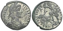 RÖMER, KAISERZEIT. Constantius II. 337-361, Centenionalis 351-354, Cyzikus, 4. Offizin. Av.: D N CONSTANTIVS P F AVG, gepanzerte und drapierte Büste mit Perlendiadem nach rechts. Rv.: FEL TEMP REPARAT