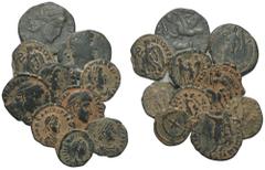 RÖMER, KAISERZEIT, LOTS. Lot mit Folles. Siehe Foto. (10) Sandpatina. Sehr schön