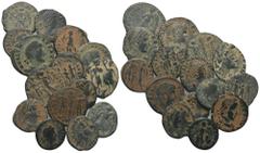 RÖMER, KAISERZEIT, LOTS. Lot mit Folles. Siehe Foto. (15) Sandpatina. Sehr schön