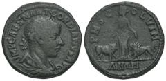 RÖMER, PROVINZIALPRÄGUNGEN, MOESIA SUPERIOR. Viminacium, Gordianus III. 238-244, Æ Jahr 3 (= 241). Av.: IMP CAES M ANT GORDIANVS AVG, drapierte, gepanzerte und belorbeerte Büste nach rechts. Rv.: P M 