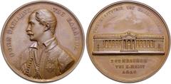 SAMMLUNG MEDAILLEN - ORDEN - EHRENZEICHEN GRIECHENLAND Otto I. 1832-1862 AE-Medaille 1839 von Konrad Lange, Anerkennungsmedaille für die Wohltäter der neugegründeten Universität Athen. Av.: Brustbild 