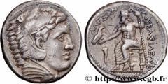 Greek Coins MACEDONIA - MACEDONIAN KINGDOM - ALEXANDER III THE GREAT Type : Tétradrachme  Date : c. 323-320 AC.  Mint name / Town : Macédoine, Amphipolis  Metal : silver  Diameter : 27  mm Orientation