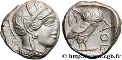 Greek Coins ATTICA - ATHENS Type : Tétradrachme  Date : c. 430 AC.  Mint name / Town : Athènes  Metal : silver  Diameter : 24,5  mm Orientation dies : 3  h. Weight : 17,23  g. Obverse legend : Anépigr