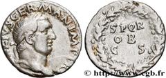 Roman coins VITELLIUS Type : Denier  Date : mai - juillet  Date : 69  Mint name / Town : Rome  Metal : silver  Millesimal fineness : 900  ‰ Diameter : 17,5  mm Orientation dies : 6  h. Weight : 3,35  