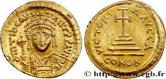 Byzantine coins TIBERIUS II CONSTANTINE Type : Solidus  Date : 579-582  Mint name / Town : Constantinople  Metal : gold  Millesimal fineness : 1000  ‰ Diameter : 21  mm Orientation dies : 6  h. Weight