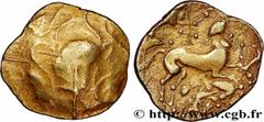 Celtic coins VENETI (Area of Vannes) Type : Statère d’or  Date : IIe siècle avant J.-C.  Mint name / Town : Vannes (56)  Metal : gold  Diameter : 20  mm Orientation dies : 1  h. Weight : 7,47  g. Rari
