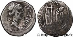 Roman coins BRUTUS Type : Denier  Date : été - automne  Date : 42 AC.  Mint name / Town : Grèce ou Lycie  Metal : silver  Millesimal fineness : 950  ‰ Diameter : 18,5  mm Orientation dies : 6  h. Weig