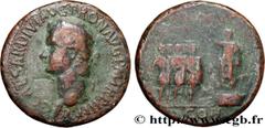 Roman coins CALIGULA Type : Sesterce  Date : 39-40  Mint name / Town : Rome  Metal : copper  Diameter : 35  mm Orientation dies : 6  h. Weight : 26,28  g. Rarity : R2  Obverse legend : C CAESAR AVG DI