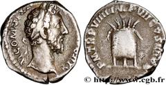Roman coins COMMODUS Type : Denier  Date : septembre - décembre  Date : 184  Mint name / Town : Rome  Metal : silver  Millesimal fineness : 750  ‰ Diameter : 17,5  mm Orientation dies : 12  h. Weight 