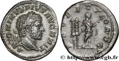 Roman coins CARACALLA Type : Denier  Date : 213  Mint name / Town : Rome  Metal : silver  Millesimal fineness : 550  ‰ Diameter : 19  mm Orientation dies : 12  h. Weight : 3,43  g. Rarity : R1  Offici
