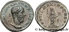 Roman coins MACRINUS Type : Denier  Date : mai -juin  Date : 217  Mint name / Town : Rome  Metal : silver  Millesimal fineness : 500  ‰ Diameter : 19,5  mm Orientation dies : 1  h. Weight : 3,21  g. R