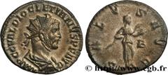 Roman coins DIOCLETIAN Type : Aurelianus  Date : juillet 285 - 1er avril 286  Date : 285-286  Mint name / Town : Lyon  Metal : billon  Millesimal fineness : 50  ‰ Diameter : 20  mm Orientation dies : 