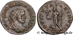 Roman coins DIOCLETIAN Type : Aurelianus  Date : automne 287 - automne 289  Date : 287-289  Mint name / Town : Lyon  Metal : billon  Millesimal fineness : 50  ‰ Diameter : 20,5  mm Orientation dies : 