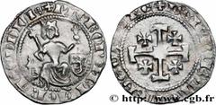 World coins KINGDOM OF CYPRUS - PIERRE II Type : Gros  Date : c. 1372-1373  Date : n.d.  Mint name / Town : Famagouste  Metal : silver  Diameter : 25  mm Orientation dies : 1  h. Weight : 4,65  g. Rar