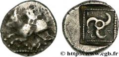 LYCIA - SATRAPS of LYCIA - KRUPLLI Trihémiobole c. 420AC. atelier incertain R2 silver (11mm, 1,14g, 12h) Obverse : Pégase ailé bondissant à gauche ; ligne d’exergue Reverse : Lettres lyciennes Triskèl