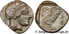 Greek Coins ATTICA - ATHENS Type : Tétradrachme  Date : c. 430 AC.  Mint name / Town : Athènes  Metal : silver  Diameter : 25  mm Orientation dies : 3  h. Weight : 17,32  g. Obverse legend : Anépigrap