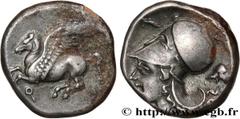 Greek Coins CORINTHIA - CORINTH Type : Statère  Date : c. 340 AC  Mint name / Town : Corinthe, Corinthie  Metal : silver  Diameter : 20  mm Orientation dies : 9  h. Weight : 8,55  g. Obverse legend : 