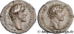 Roman coins ANTONINUS PIUS and MARCUS AURELIUS CAESAR Type : Denier  Date : 141  Mint name / Town : Rome  Metal : silver  Millesimal fineness : 850  ‰ Diameter : 17,5  mm Orientation dies : 7  h. Weig