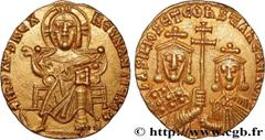 Byzantine coins BASIL I and CONSTANTINE Type : Solidus  Date : 868-879  Mint name / Town : Constantinople  Metal : gold  Millesimal fineness : 1.000  ‰ Diameter : 20  mm Orientation dies : 6  h. Weigh