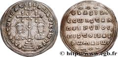 Byzantine coins BASIL II and CONSTANTINE VIII Type : Miliaresion  Date : c. 976-1000  Mint name / Town : Constantinople  Metal : silver  Diameter : 24  mm Orientation dies : 6  h. Weight : 3,37  g. Ra