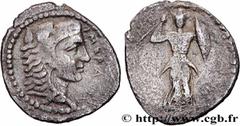 Greek Coins SICILY - HIMERA Type : Litra  Date : c. 405 - 383/382 AC.  Mint name / Town : Himère, Sicile  Metal : silver  Diameter : 13,5  mm Orientation dies : 2  h. Weight : 0,70  g. Rarity : R3  Ob