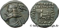 Greek Coins PARTHIA - PARTHIAN KINGDOM - PHRAATES IV Type : Drachme  Date : c. 38-2 AC.  Mint name / Town : Ecbatane, Médie  Metal : silver  Diameter : 18  mm Orientation dies : 12  h. Weight : 3,74  