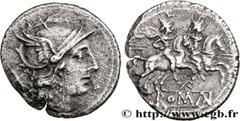 Roman coins ROMAN REPUBLIC - ANONYMOUS Type : Denier  Date : 206-195 AC.  Mint name / Town : Rome  Metal : silver  Diameter : 19,5  mm Orientation dies : 9  h. Weight : 2,79  g. Rarity : R2  Obverse l