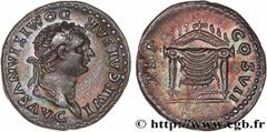 Roman coins DOMITIANUS Type : Denier  Date : 81  Mint name / Town : Rome  Metal : silver  Millesimal fineness : 900  ‰ Diameter : 18,5  mm Orientation dies : 6  h. Weight : 3,18  g. Rarity : R1  Obver