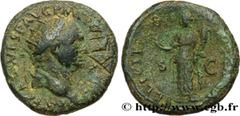 Merovingian Coinage AFRICA - VANDALS Type : 42 noummia contremarqué sur un dupondius de Vespasien  Date : c. 500  Mint name / Town : Rome  Metal : copper  Diameter : 25,5  mm Orientation dies : 6  h. 