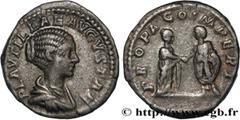 Roman coins PLAUTILLA Type : Denier  Date : 202  Mint name / Town : Rome  Metal : silver  Millesimal fineness : 550  ‰ Diameter : 18,5  mm Orientation dies : 6  h. Weight : 3,21  g. Rarity : R1  Offic