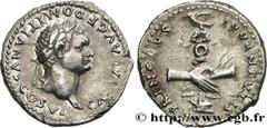 Roman coins DOMITIANUS Type : Denier  Date : 79  Mint name / Town : Rome  Metal : silver  Millesimal fineness : 900  ‰ Diameter : 18,5  mm Orientation dies : 5  h. Weight : 3,57  g. Rarity : R1  Obver