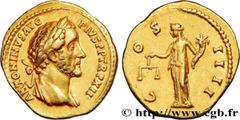 Roman coins ANTONINUS PIUS Type : Aureus  Date : 148-149  Mint name / Town : Rome  Metal : gold  Diameter : 20,5  mm Orientation dies : 12  h. Weight : 7,09  g. Rarity : R1  Obverse legend : ANTONINVS