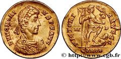 Roman coins HONORIUS Type : Solidus  Date : 395-401 ou 402  Mint name / Town : Milan  Metal : gold  Diameter : 19,5  mm Orientation dies : 6  h. Weight : 4,36  g. Rarity : R1  Obverse legend : D N HON